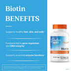 Doctor's Best Biotina 10000 mcg - 120 Cápsulas Veganas