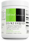 DaVinci Labs D3/K2 Líquido - Vitamina D3 y K2 MK-7, 30 mL