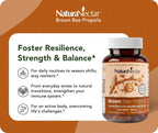 NaturaNectar - Brown Bee Propolis - 60 Capsules - NSF Certified - Gluten Free