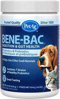 PetAg Bene-Bac Probiotics para perros, gatos y mamíferos - 1 lb (454 g) Polvo