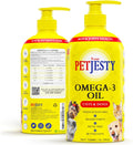PetJesty Pure Omega 3 Oil - Suplemento Líquido de Omega 3 Vegano para Perros y Gatos (780 ml)