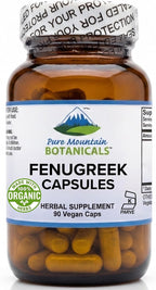 Cápsulas de Fenogreco Orgánico 600mg - 90 Cápsulas Veganas Kosher