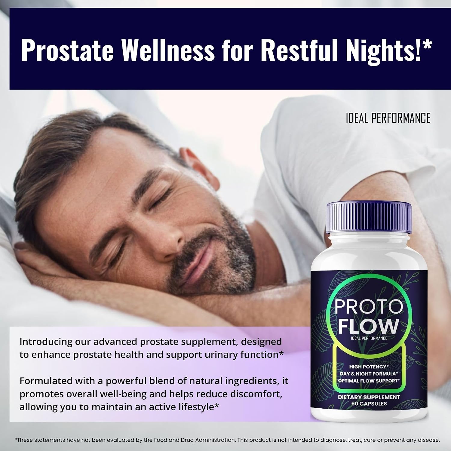 Proto Flow Cápsulas para la Próstata - Fórmula Avanzada Natural (2 Paquetes)