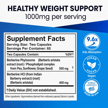 Ultimate Berberine Phytosome - 9.6X – Apoyar niveles de colesterol saludables, contribuyendo a la salud – Image 2