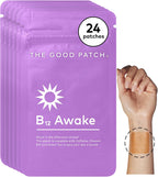 The Good Patch B12 Awake - Parche de Energía con Vitamina B12, Cafeína y Extracto de Té Verde (24 Parches)