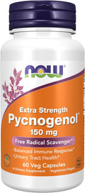 Now Supplements, Pycnogenol® 150mg Extra Fuerte, 60 Cápsulas Veganas