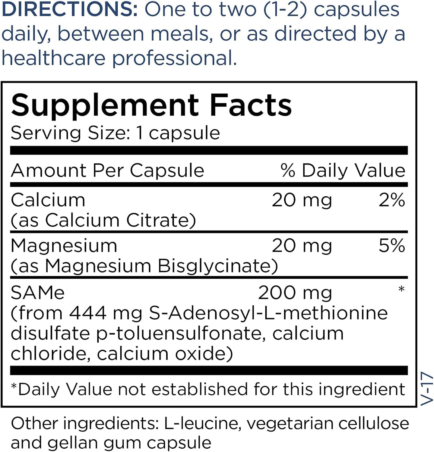 Metabolic Maintenance SAMe 200 mg - 60 Cápsulas Entéricas