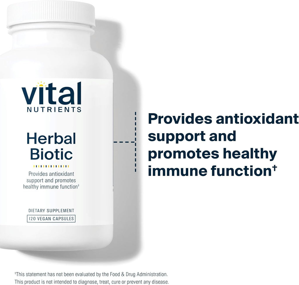 Vital Nutrients Herbal Biotic - Apoyo Inmunitario Herbal - 120 Cápsulas