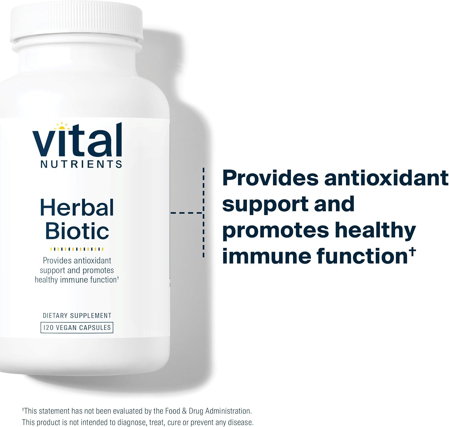 Vital Nutrients Herbal Biotic - Apoyo Inmunitario Herbal - 120 Cápsulas