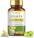 Organic Veda Amla + Cápsulas - Extracto Concentrado de Amla 20X con Vitamina C Natural