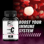 FXSUPPS Vitamina C 1000 mg (100 Cápsulas) - Suplemento Vegano de Vitamina C para Adultos