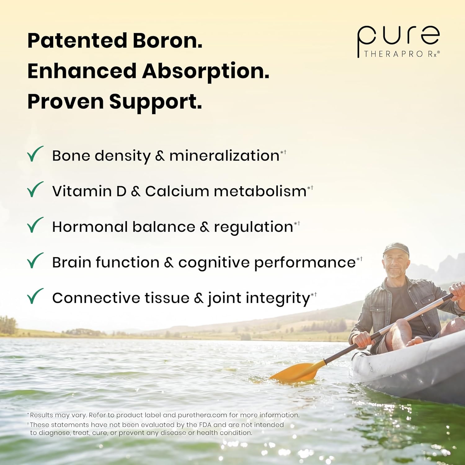 Bio Boron – Suplemento de Boro (30mg, 90 Cápsulas) – Pure TheraPro Rx