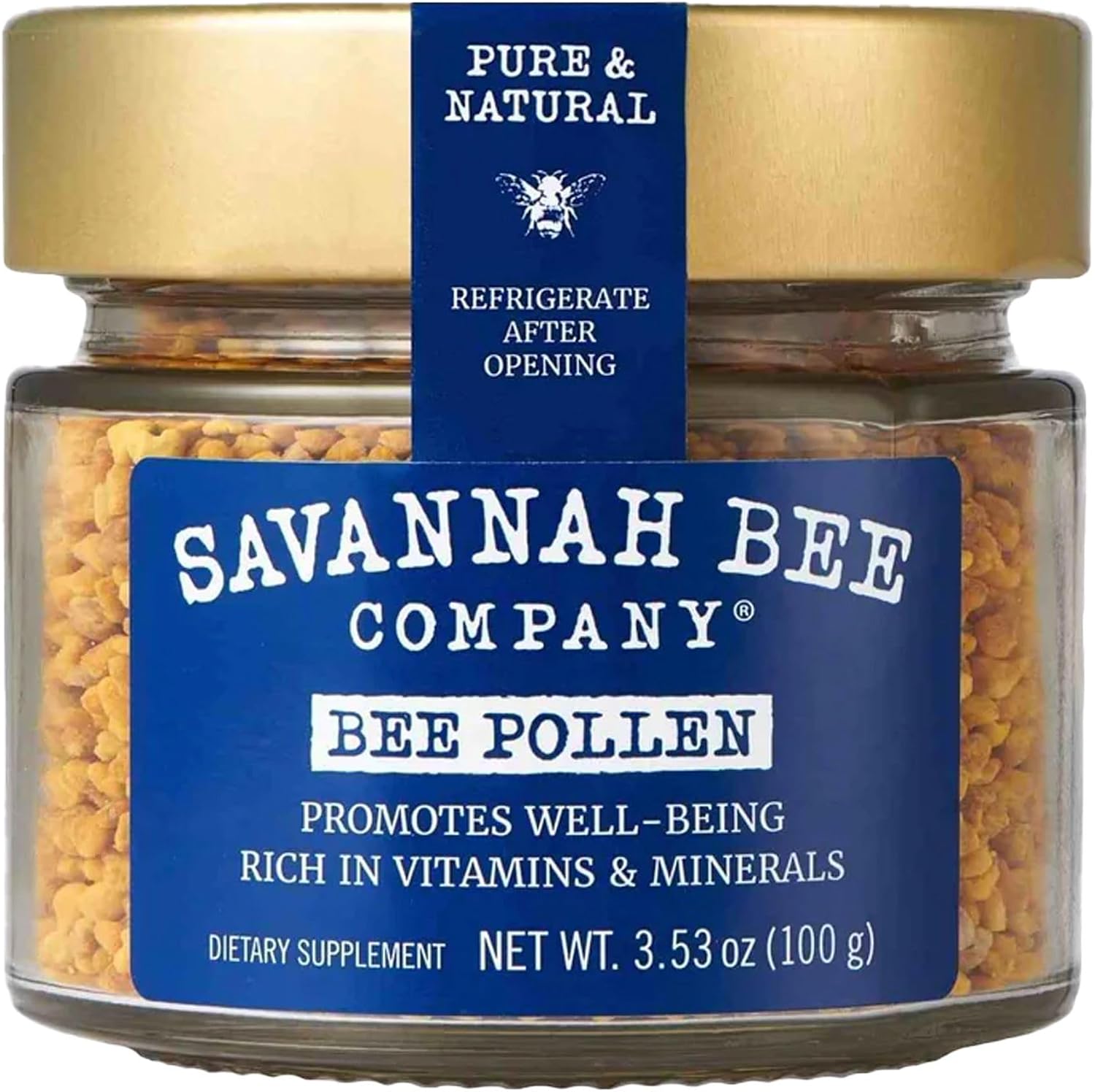 Suplemento de Polen de Abeja de Savannah Bee - Apoyo al Sistema Inmunitario - Rico en Vitaminas y Minerales - 100% Natural y Crudo