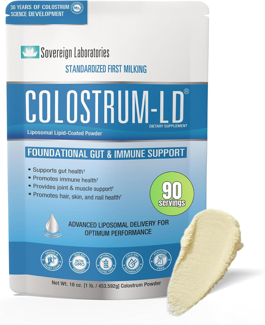 Colostrum-LD en Polvo Liposomal - 90 Porciones (454g)
