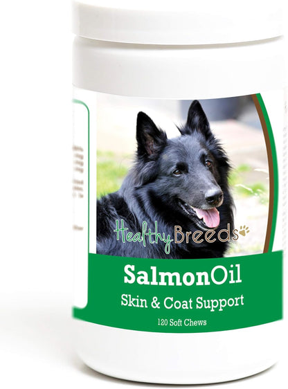 Healthy Breeds Belgian Sheepdog Salmon Oil – Apoyo a las articulaciones: Los ácidos grasos pueden contribuir a la – Image 2