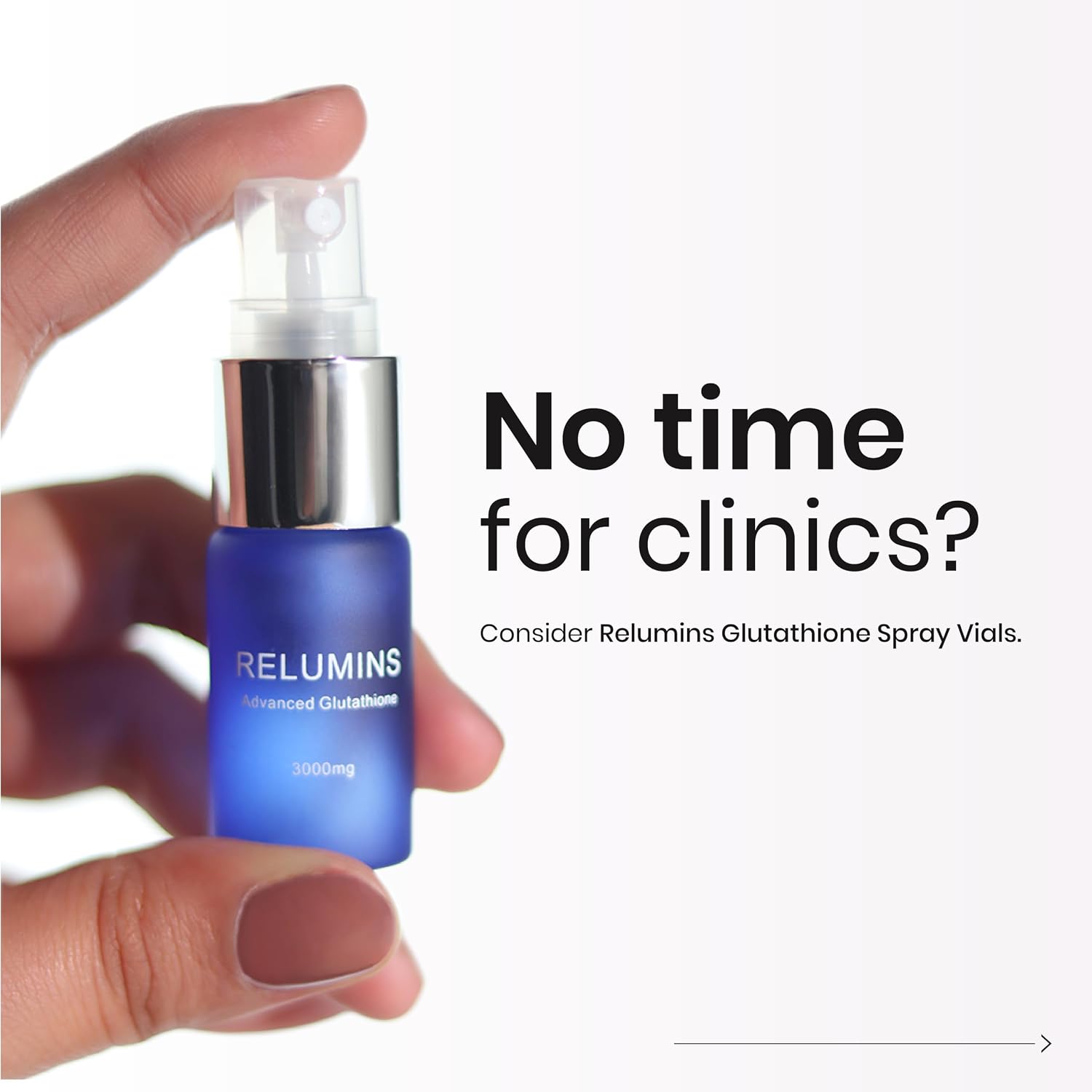 Relumins Highest Dose Sublingual Glutathione Oral Spray - Fórmula Avanzada 6000mg con Zinc (2 Botellas)