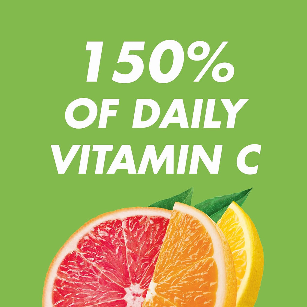 HALLS Defense Vitamin C Drops, Sin Azúcar, Sabor Cítricos, 25 Pastillas