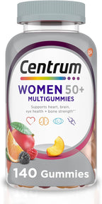 Centrum MultiGummies para Mujeres 50+ - Gominolas Multivitamínicas con Vitaminas D3, E, B6, B12 y Biotina - 140 Gominolas