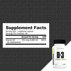 NutraBio Vitamina D3 (5000 UI), Apoyo Inmunológico - 90 Cápsulas Vegetales