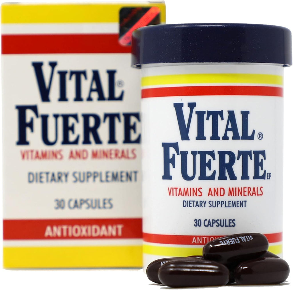 Vital Fuerte – Complemento de Vitaminas y Minerales (30 Cápsulas)