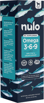 Nulo Omega 3-6-9 Aceite de Pescado para Perros y Cachorros – Apoya la Salud de la Piel, el Pelaje, las Articulaciones y el Corazón – 473 ml