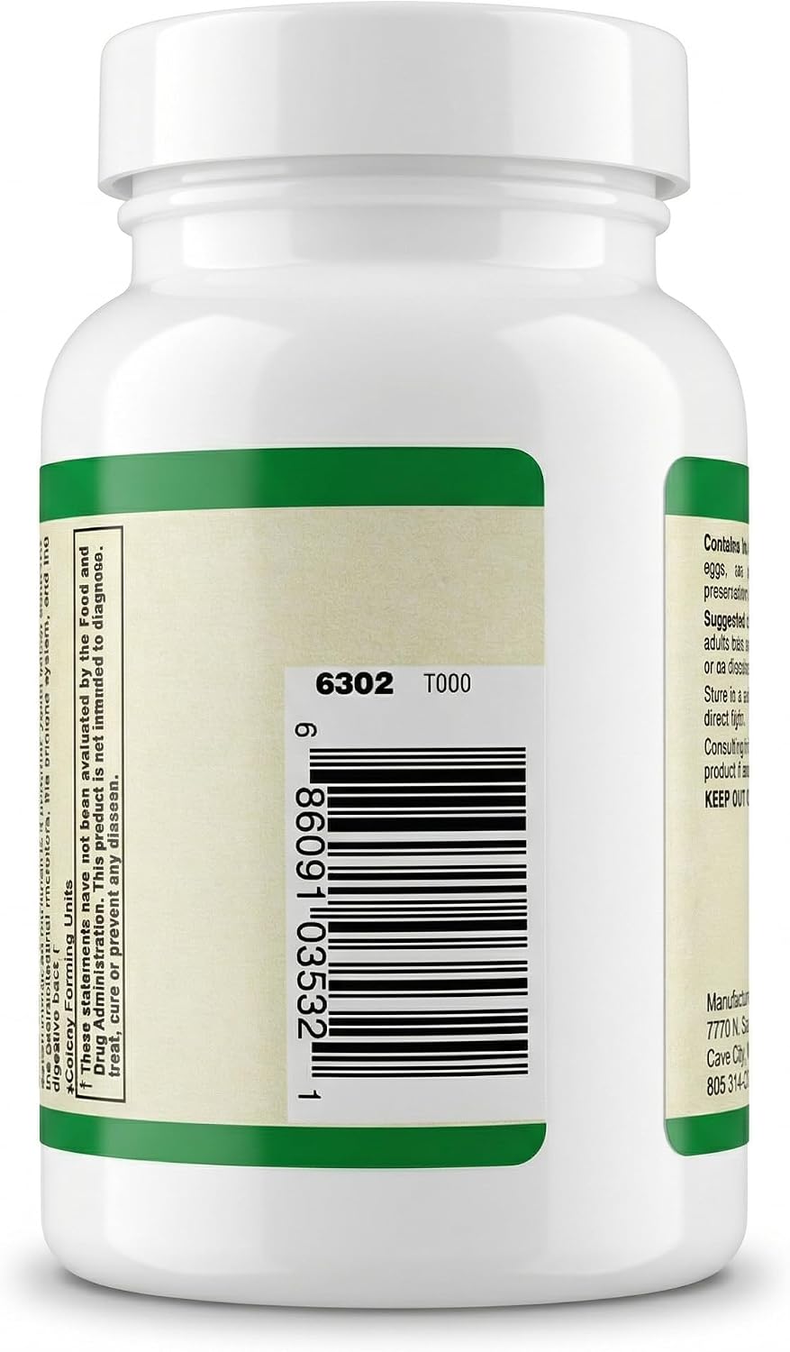 AlchePharma Saccharomyces Boulardii - Probiótico con 5B UFC y FOS Prebiótico