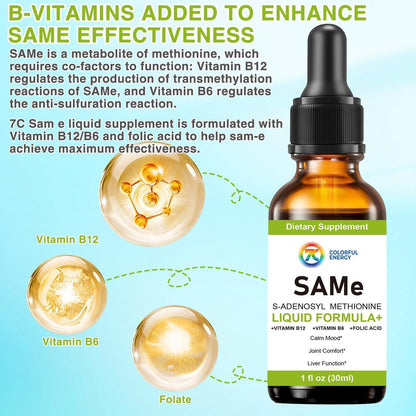 7c SAM-e Líquido con Vitamina B6 y B12