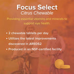 Focus Select AREDS2 Masticable - Suplemento Ocular con Luteína y Zeaxantina - 180 Comprimidos (90 Días)