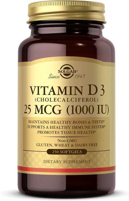Solgar Vitamina D3 (Colecalciferol) 1000 UI, – La vitamina D contribuye a la absorción y utilización normal del – Image 1