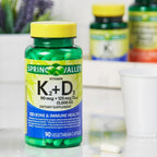 Vitamina K2 + D3 Cápsulas Vegetarianas, Salud Ósea e Inmune (90 cápsulas)
