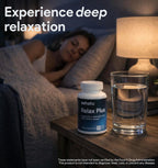 SEHATU Relax Plus - Suplemento para el estrés y el sueño reparador | 60 cápsulas