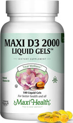 Maxi Health Vitamina D3 2000 UI - 180 Comprimidos