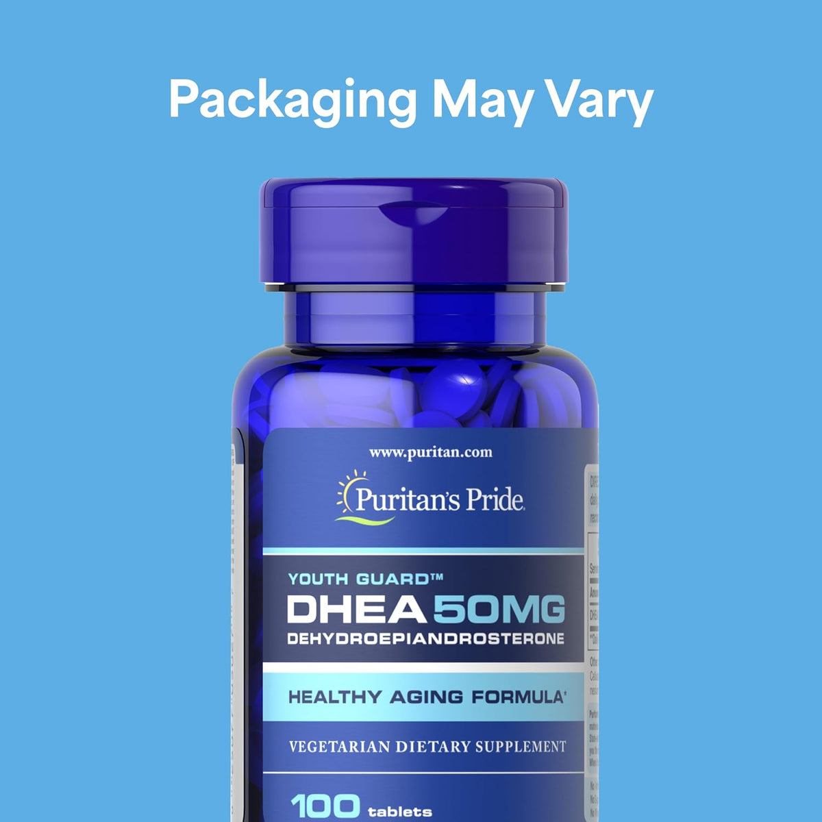 Puritan's Pride DHEA 50 mg - 100 Comprimidos – Image 2