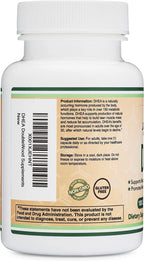 DHEA 100mg | 180 Cápsulas | Suministro para 6 Meses | Probado por Terceros | Equilibrio Hormonal y Envejecimiento Saludable by Double Wood