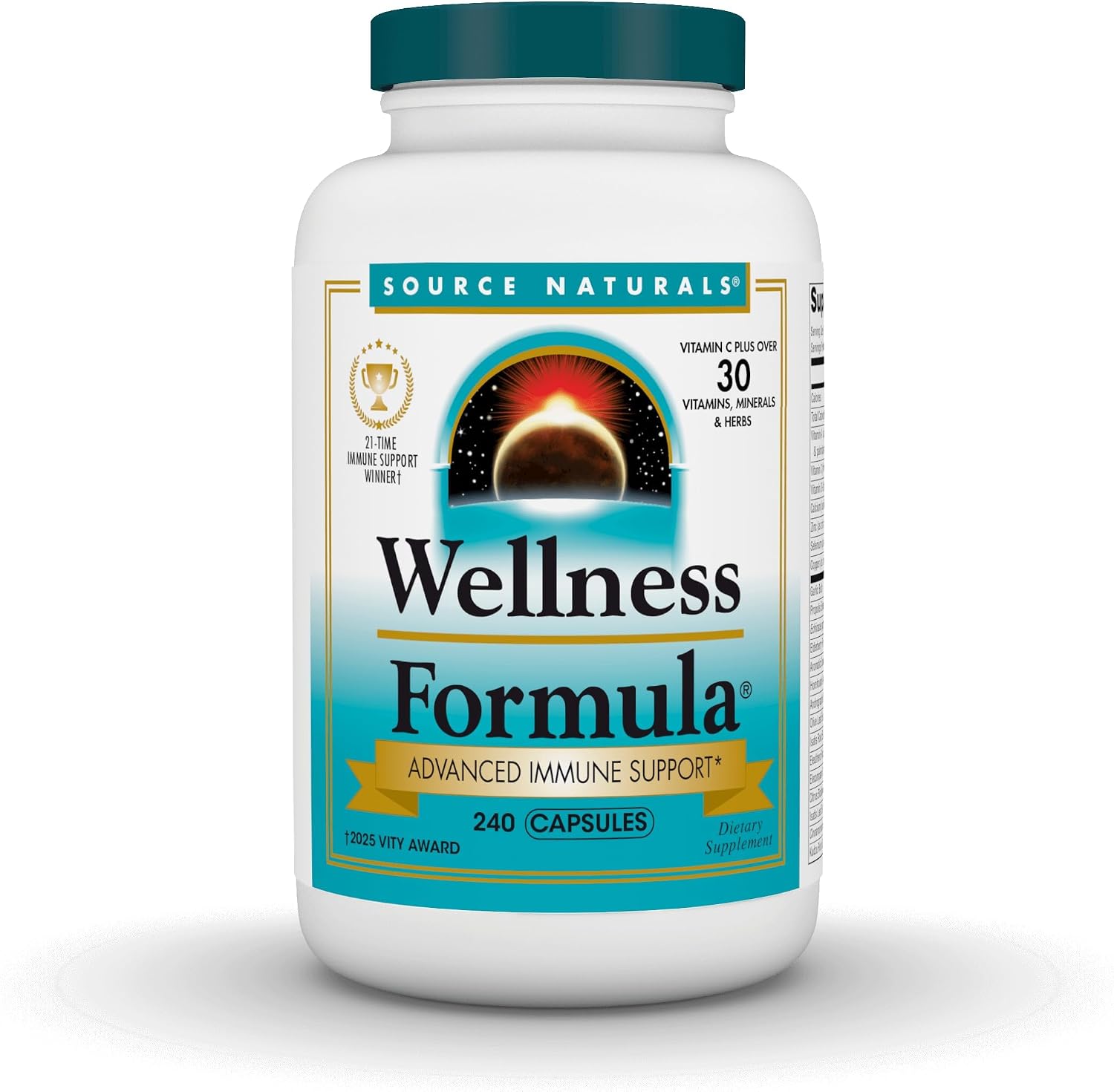 Source Naturals Wellness Formula – Fórmula de Defensa Inmunitaria Avanzada – 240 Cápsulas