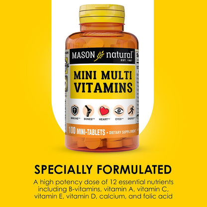 MASON NATURAL Mini Multi Vitaminas - – Vitamina E: contribuye a la protección de las células frente al daño – Image 4