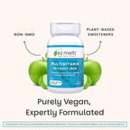 EZ Melts Multivitamin sin Hierro - 18 Vitaminas y Minerales - Vitamina C, Folato, Biotina - No-GMO y Vegano - Sabor Manzana - 60 Comprimidos Dispersables (30 Dosis)