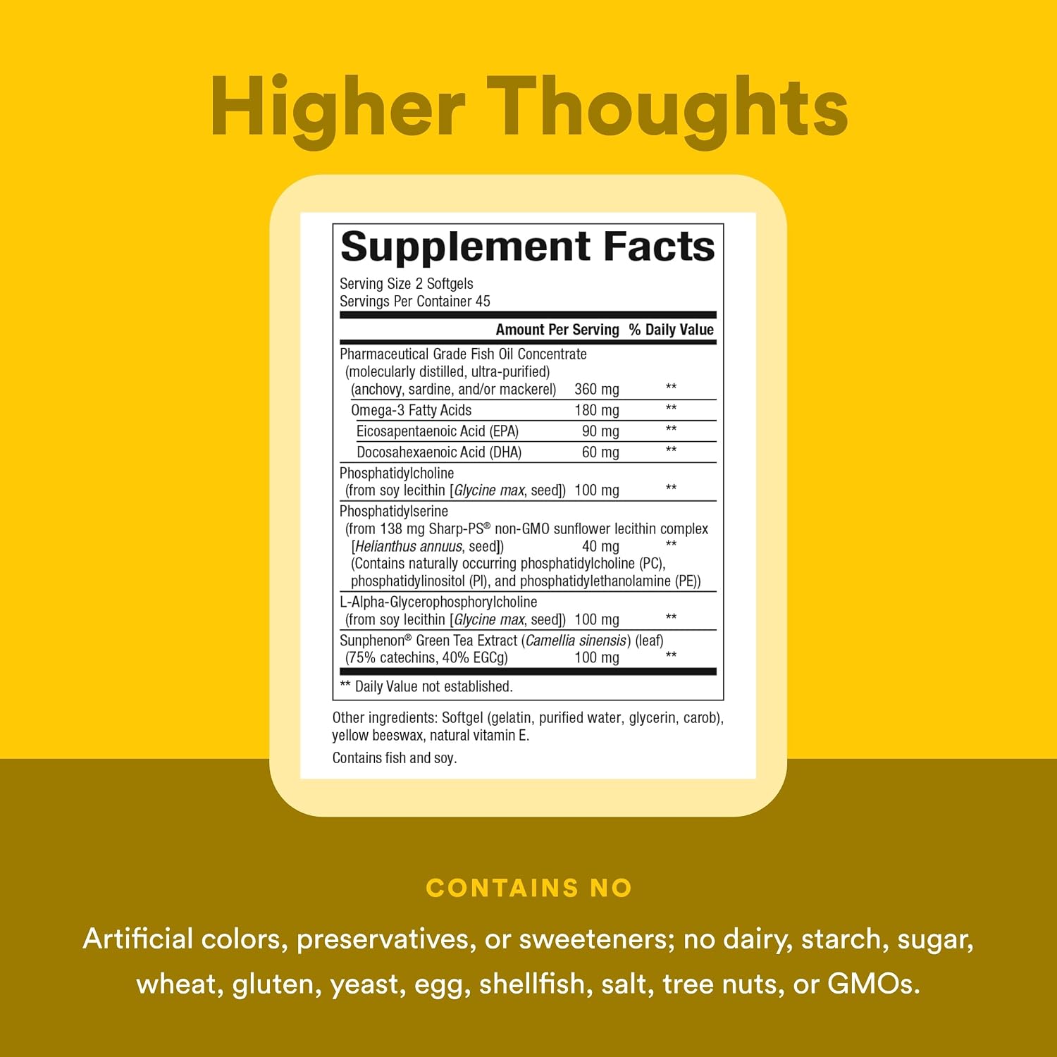 Natural Factors Higher Thoughts - 90 Softgels