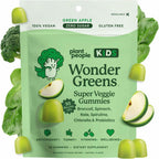 WonderGreens Kids Super Veggie Gummies - Gomitas de verduras sin azúcar para niños con probióticos - Sabor a manzana verde (30 unidades)