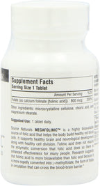 Source Naturals MegaFolinic, 60 Tabletas (Paquete de 2)