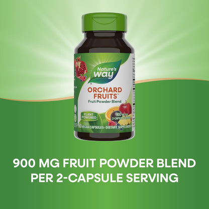 Nature's Way Orchard Fruits, Mezcla de Frutas en Polvo, 900 mg, 60 Cápsulas – Image 3