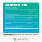 Manna-C 60 Cápsulas – Apoyo Nasal y Sinusal con Vitamina C y Glicanos