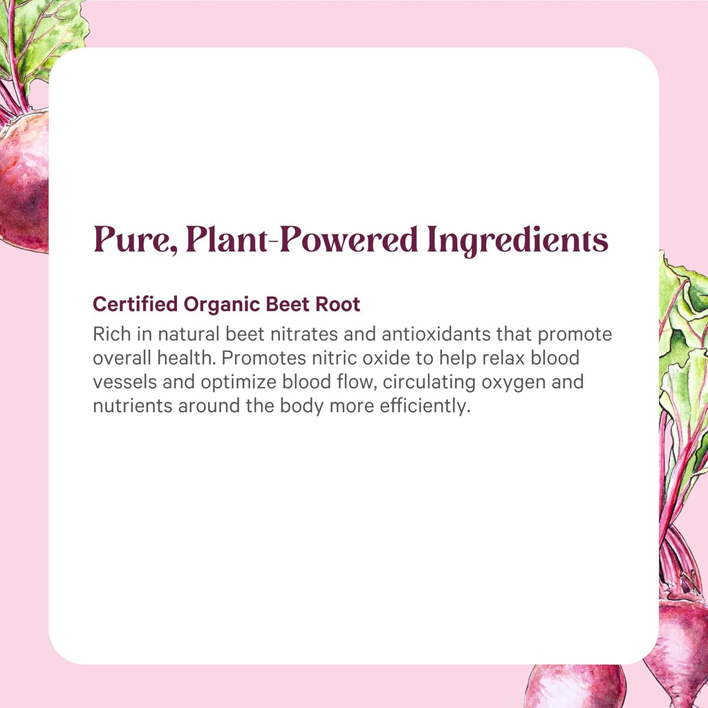 PURE SYNERGY Polvo de Zumo de Remolacha Orgánico | Suplemento Pre-Entrenamiento | para Circulación Saludable, Ejercicio y Desintoxicación (181 g)