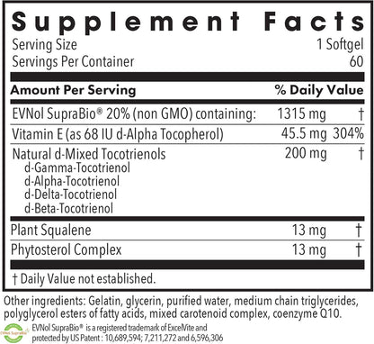 ARG Tocomin SupraBio Tocotrienoles 200 mg - – Beta-tocotrienol: contribuye al perfil antioxidante general. – Image 2