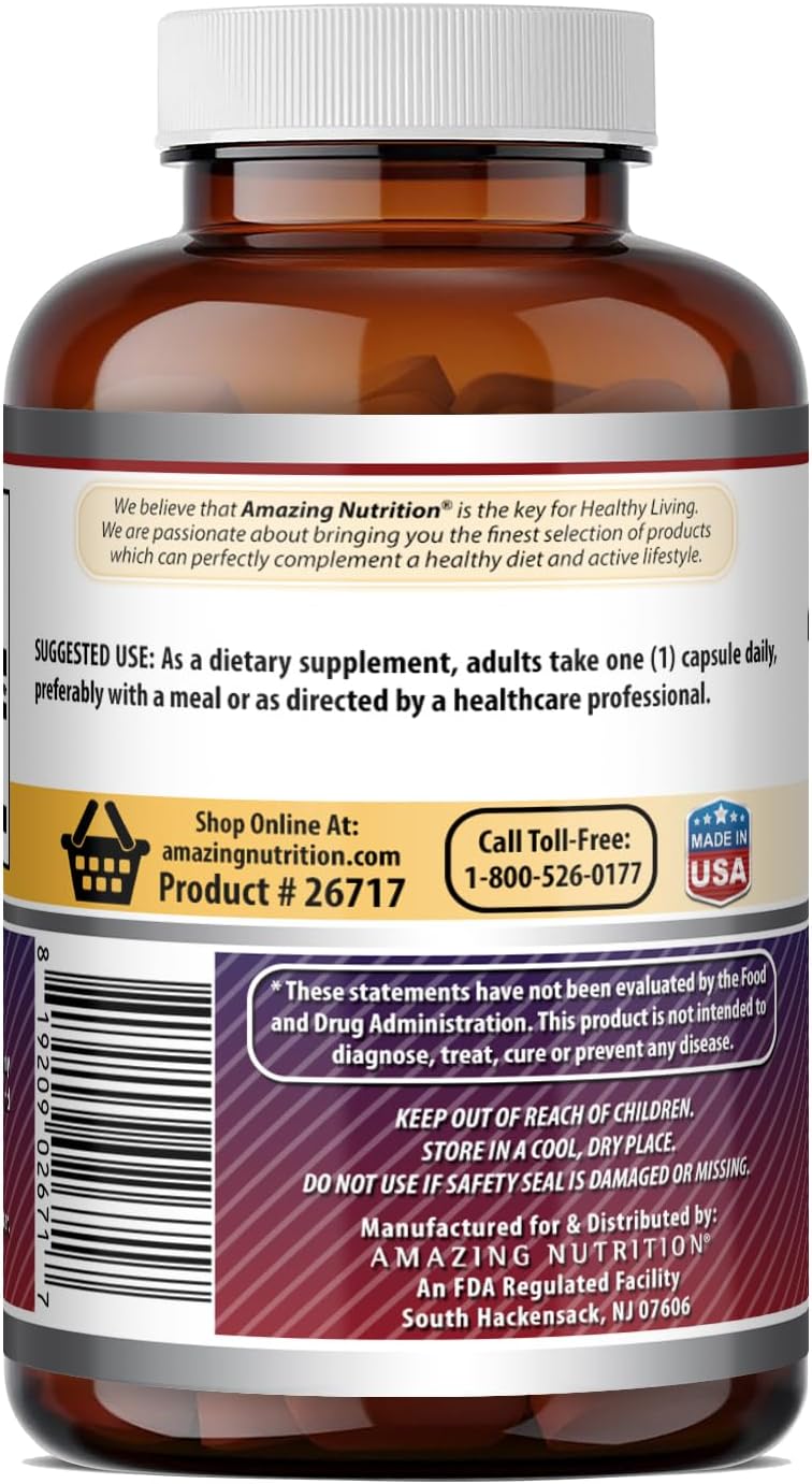 Amazing Formulas Inositol 500 mg | 100 Cápsulas | Complemento Alimenticio