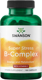 Swanson Super Stress B-Complex con Vitamina C (100 Cápsulas)