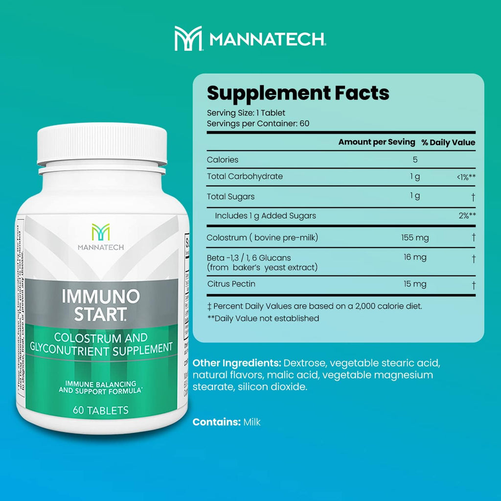Mannatech ImmunoSTART Complemento Alimenticio 60 Comprimidos