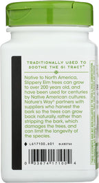 Nature's Way Slippery Elm Bark, 100 Capsules