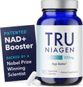 TRU NIAGEN Suplemento de NAD+ Patentado, 300mg de Niagen, 90 Servicios | Nicotinamida Ribósido (NR)