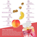 SUKU Multivitamínico Completo para Mujeres - 60 Gominolas sabor Piña y Melocotón